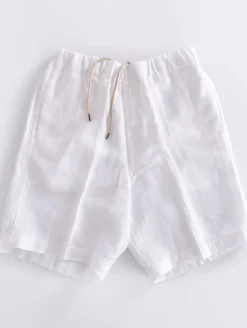 BE ABLE Bermuda<Pantalone Roland lino bianco