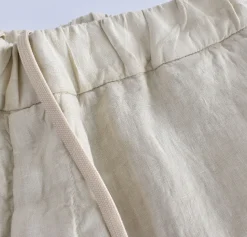 BE ABLE Bermuda<Pantalone Roland lino stucco