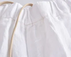 BE ABLE Bermuda<Pantalone Roland lino bianco