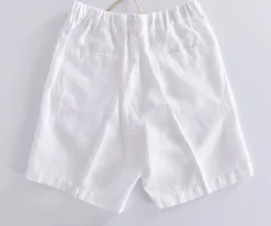 BE ABLE Bermuda<Pantalone Roland lino bianco