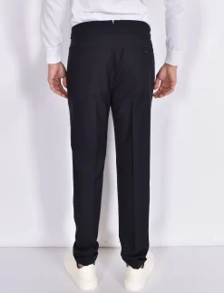 BERWICH Pantaloni<Pantalone blu retro gurkha senza passanti frescolana