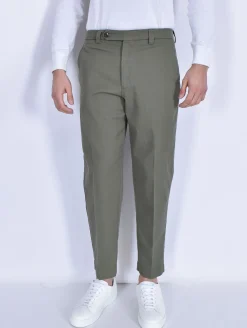 BERWICH Pantaloni<Pantalone chino chiaia verde militare