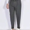 BERWICH Pantaloni<Pantalone fresco lana grigio pinces