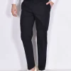 BERWICH Pantaloni<Pantalone italiano blu navy Yretro cotton stretch