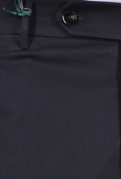 BERWICH Pantaloni<Pantalone italiano blu navy Yretro cotton stretch