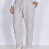 MC2 SAINT BARTH Pantaloni<Pantalone lino tripes righe bianco beige