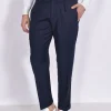 MICHAEL COAL Pantaloni<Pantalone blu Work risvoltini