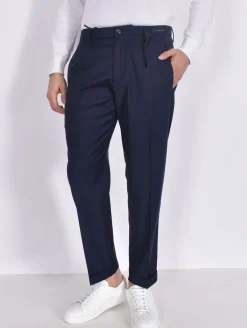 MICHAEL COAL Pantaloni<Pantalone blu Work risvoltini