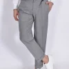 MICHAEL COAL Pantaloni<Pantalone grigio Work risvoltini
