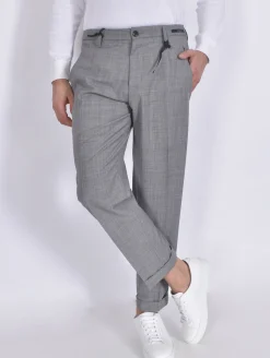 MICHAEL COAL Pantaloni<Pantalone grigio Work risvoltini