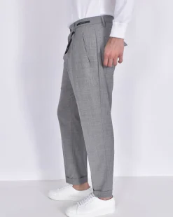 MICHAEL COAL Pantaloni<Pantalone grigio Work risvoltini