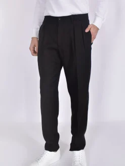 TAGLIATORE Pantaloni<Pantalone P-Gord lino nero