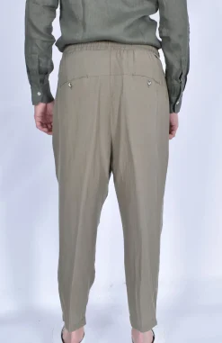 YES LONDON Pantaloni<Pantalone Japan largo corto verde