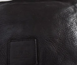 CAMPOMAGGI Pochette<Pochette artigianale nera pelle vacchetta bustina