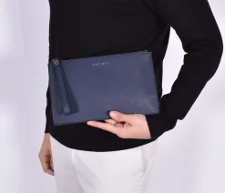 ORCIANI Pochette<Pochette micron blu navy