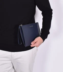 ORCIANI Pochette<Pochette micron blu navy
