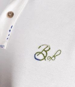 BOB Polo<Polo Basic bianca ricami