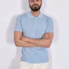 DANIELE FIESOLI Polo<Polo dry cotton celeste