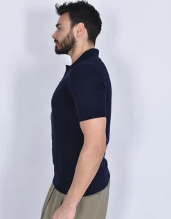 GRAN SASSO Polo<Polo camicia fresh cotton blu