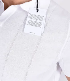 GRAN SASSO Polo<Polo fresh cotton scollo V tennis bianca