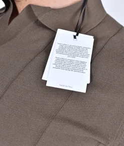 GRAN SASSO Polo<Polo fresh cotton tennis marrone collo V