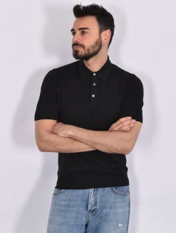 GRAN SASSO Polo<Polo Organic cotton nera