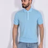 GRAN SASSO Polo<Polo Organic cotton celeste