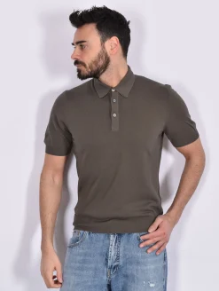GRAN SASSO Polo<Polo Organic cotton fango
