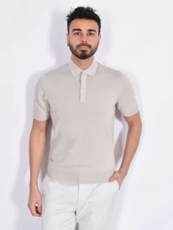 GRAN SASSO Polo<Polo Organic cotton beige sabbia