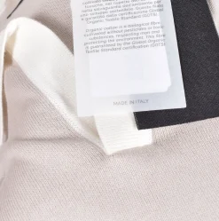 GRAN SASSO Polo<Polo Organic cotton beige bianco collo V