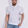 GRAN SASSO Polo<Polo piquet bianco Vintage