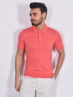 GRAN SASSO Polo<Polo Sea Island rosa