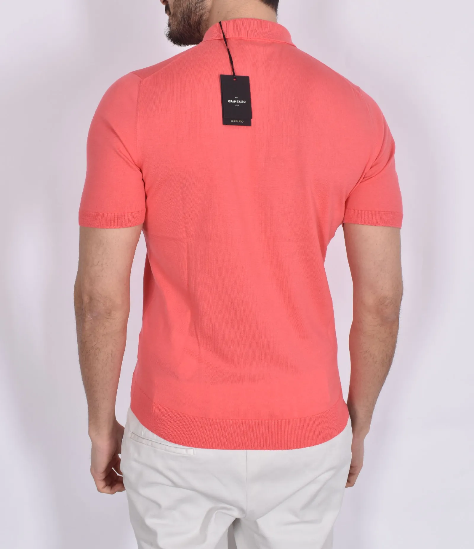 GRAN SASSO Polo<Polo Sea Island rosa