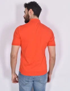 GRAN SASSO Polo<Polo Sea Island rosso corallo