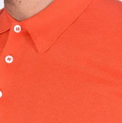 GRAN SASSO Polo<Polo Sea Island rosso corallo