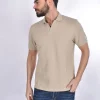 MC2 SAINT BARTH Polo<Polo piquet Charles beige scollo V