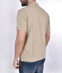 MC2 SAINT BARTH Polo<Polo piquet Charles beige scollo V