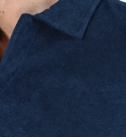 MC2 SAINT BARTH Polo<Polo scollo V sponge blu Jeremy Terry