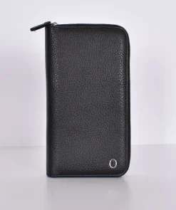 ORCIANI Portafogli<Portafoglio alto zip around pelle micron nero