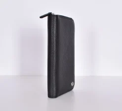 ORCIANI Portafogli<Portafoglio alto zip around pelle micron nero