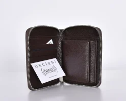 ORCIANI Portafogli<Portafoglio micron zip ebano