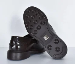DOUCAL'S Scarpe<Scarpe mocassini frangia nappine pelle ebano