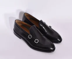 DOUCAL'S Scarpe<Scarpe mocassini doppia fibbia pelle neri Horse