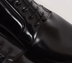GREEN GEORGE Scarpe<Scarpe derby polished stringate nere