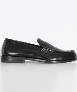 HENDERSON Scarpe<Scarpe mocassini neri pelle opaca corrida