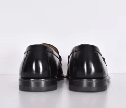 HENDERSON Scarpe<Scarpe mocassini neri pelle opaca corrida