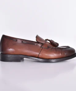 CriSci Scarpe<Scarpe mocassini marrone bruciato pelle cuoio