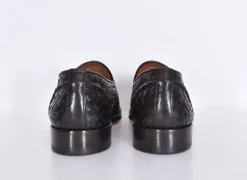 DOUCAL'S Scarpe<Scarpe mocassini Doucals pelle intrecciata moro Straw