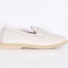 HENDERSON Scarpe<Scarpe mocassini cervo Panama pelle martellata bianche