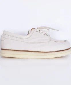 SHOTO Scarpe<Scarpe barca salice bianco burro pelle